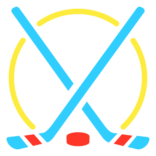Accesorios de hockey Diseño PNG