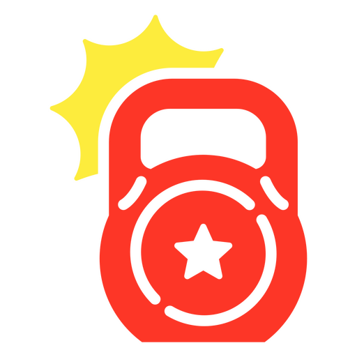 Red weight PNG Design