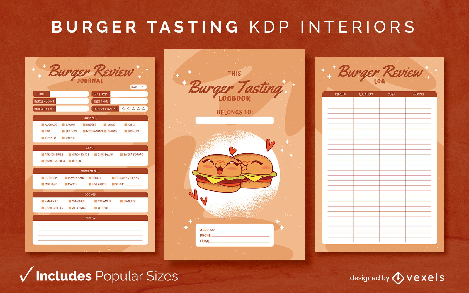 Tracker-Designvorlage für Burgerverkostung KDP