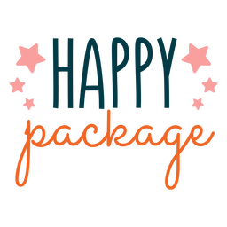 Happy package small business quote Transparent PNG