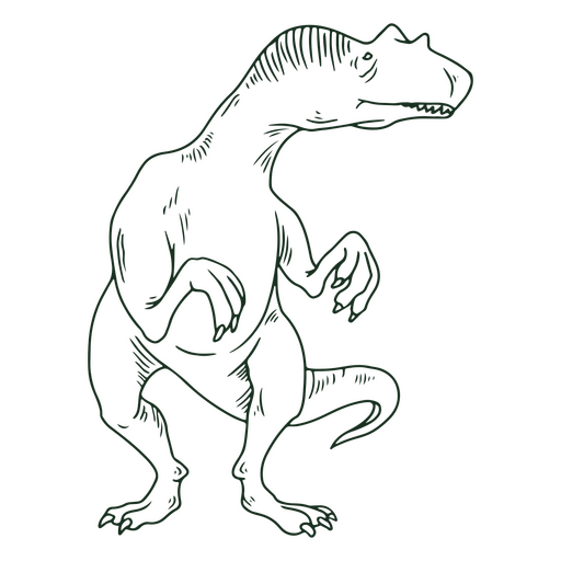 dibujo tiranosaurio rex Diseño PNG