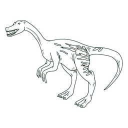 Nothronychus-Dinosaurier PNG-Design