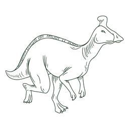 Parasaurus Dinosaur PNG & SVG Design For T-Shirts