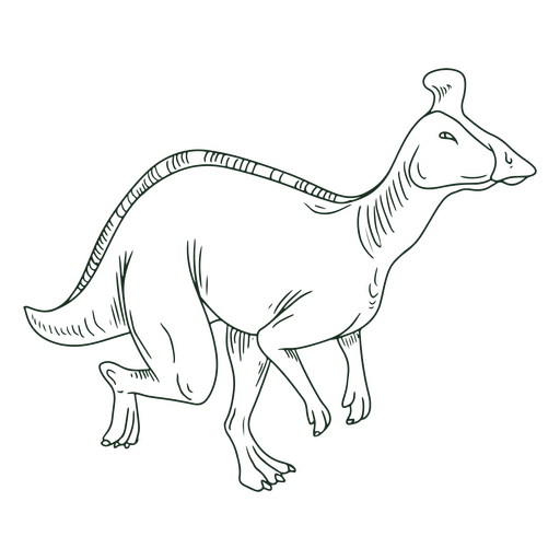dinossauro parassauro Desenho PNG