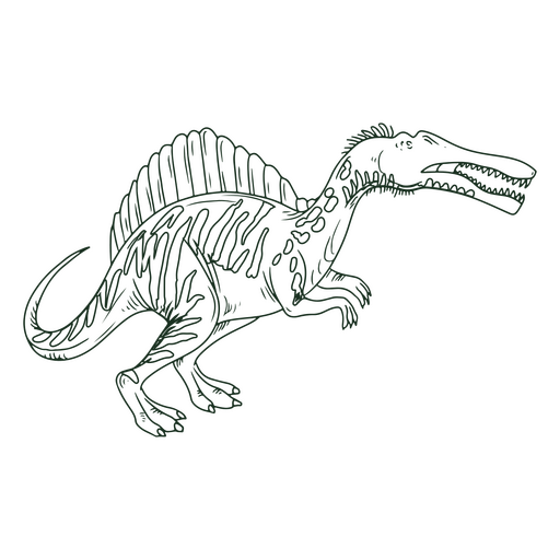 dinossauro espinossauro Desenho PNG