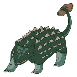 Grüner Anylosaurus PNG-Design