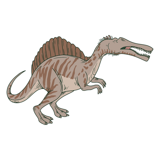 Farbiger Spinosaurus PNG-Design