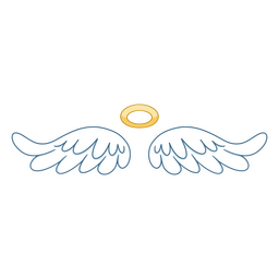 desenho de asas de anjo Desenho PNG