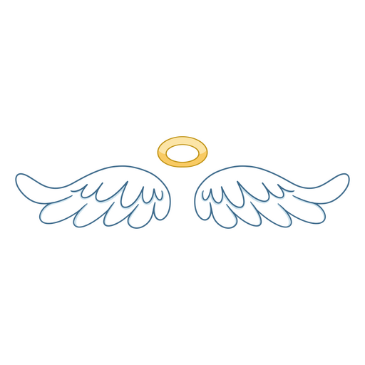 desenho de asas de anjo Desenho PNG