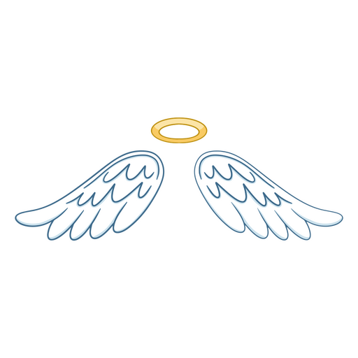White angel wings PNG Design