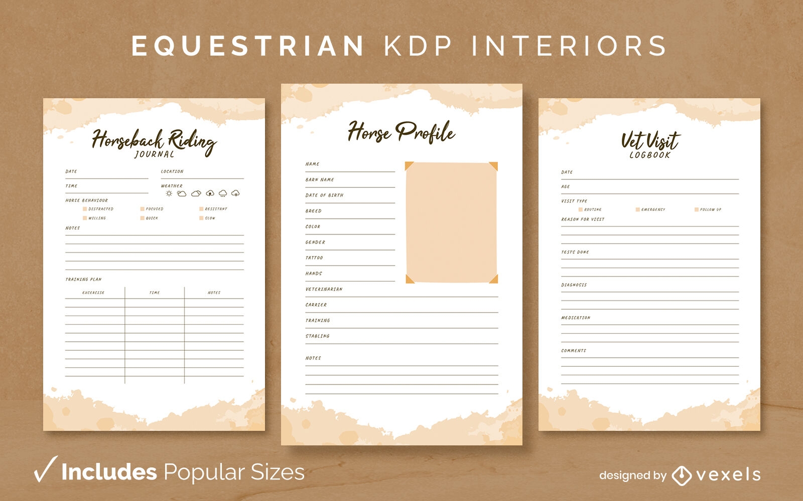 Equestrian journal Template KDP Interior Design