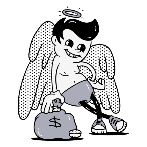 Ángel del dinero Diseño PNG