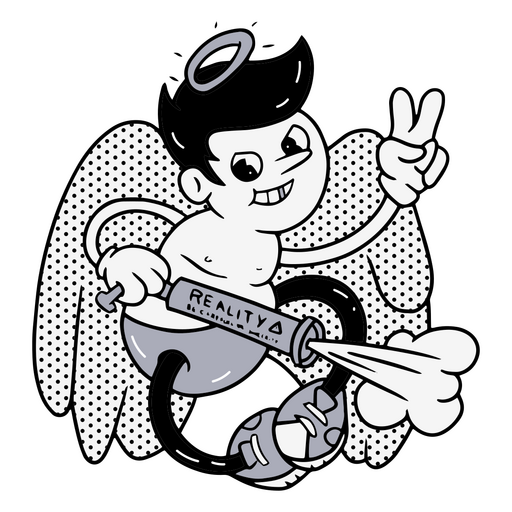  Mischievous angel PNG Design