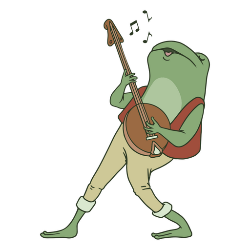 Farbiger Sängerfrosch PNG-Design