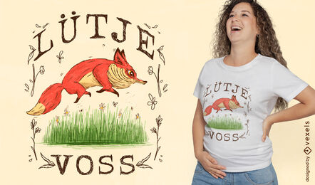 Small fox t-shirt design