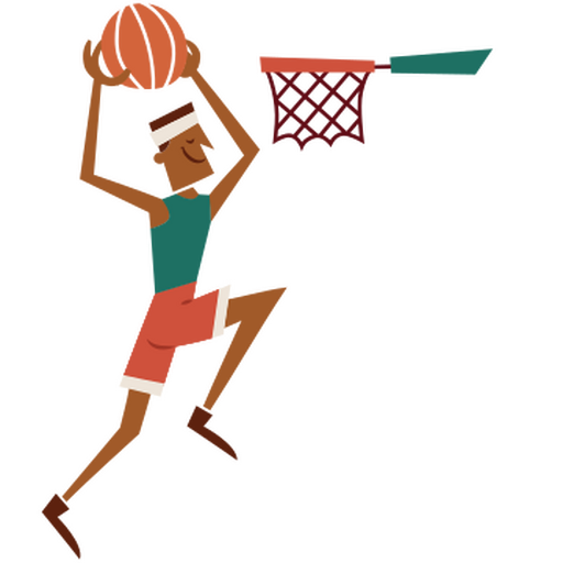Basketball-Leute PNG-Design