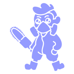 Apocalipsis maskierter Mörder kawaii ausgeschnittener Charakter PNG-Design