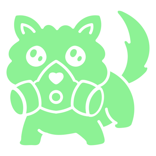 Personagem de corte kawaii do cão Apocalipsis Desenho PNG