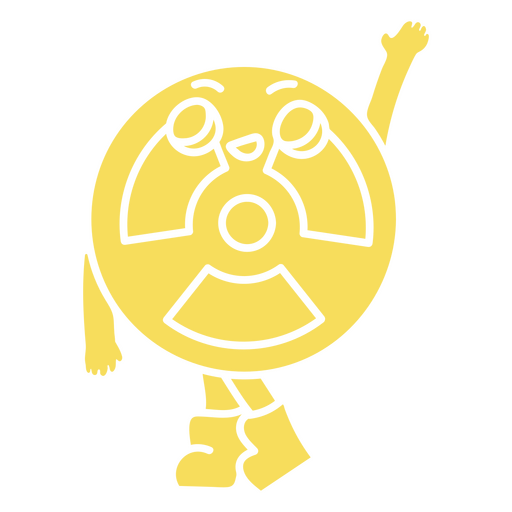 Personagem de corte kawaii tóxico de apocalipsis Desenho PNG