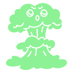 Apocalipsis bomba nuclear kawaii cortada Desenho PNG