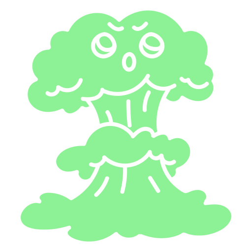 Apocalipsis nuclear bomb kawaii cut out PNG Design