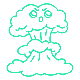 Apocalipsis bomba nuclear acidente vascular cerebral kawaii Desenho PNG