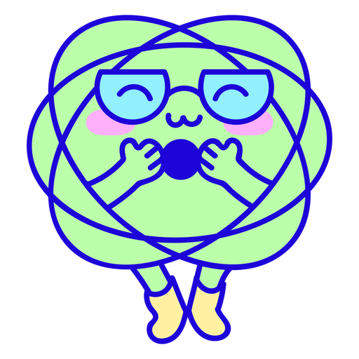 Apocalipsis-Atom kawaii PNG-Design