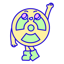 Apocalipsis giftiger kawaii Charakter PNG-Design