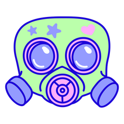 Apocalipsis máscara halloween kawaii Diseño PNG
