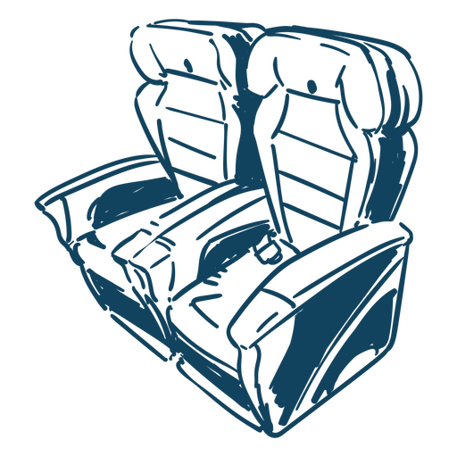 Airplane sits PNG Design