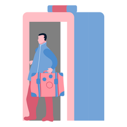 Airport security door PNG Design