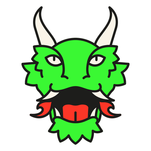 Dragon creature color stroke
