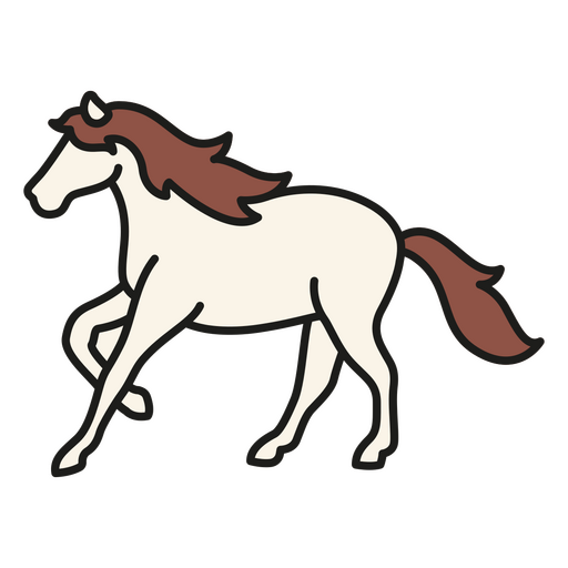 Curso de cor animal de cavalo
