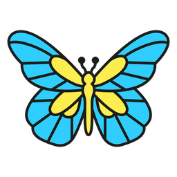 Butterfly animal color stroke PNG Design Transparent PNG