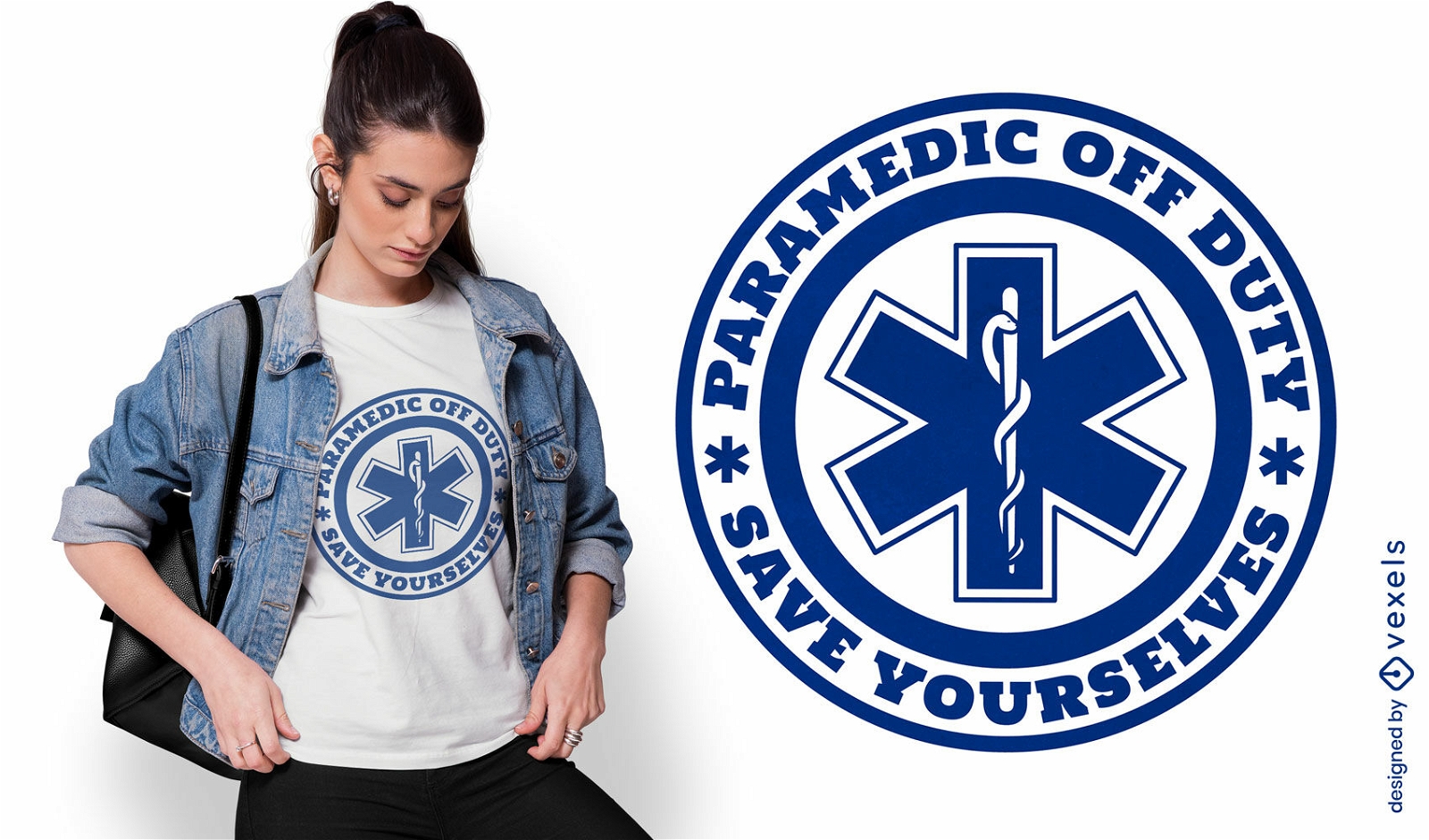 Paramedic off duty t-shirt design