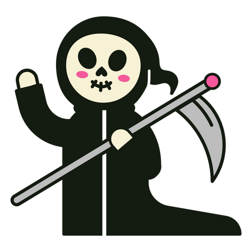 Grim reaper cute character PNG Design