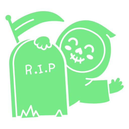Grim reaper tomb character cut out PNG Design