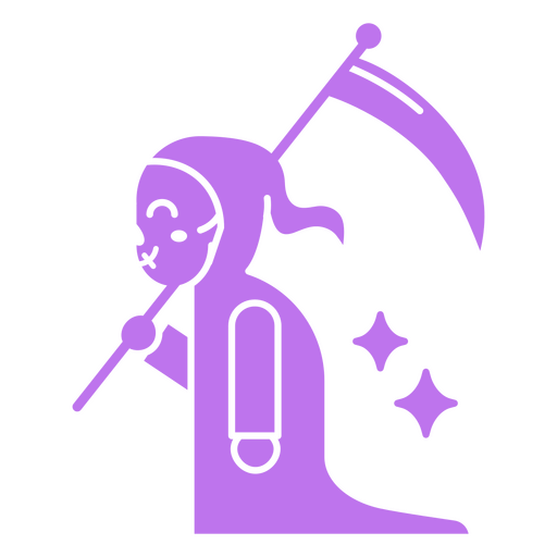 Grim reaper side character cut out PNG Design