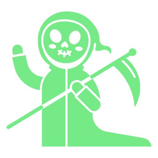 Carácter de criatura Grim Reaper cortado Diseño PNG