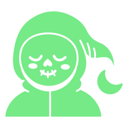 Personaje de la luna de la parca recortado Diseño PNG