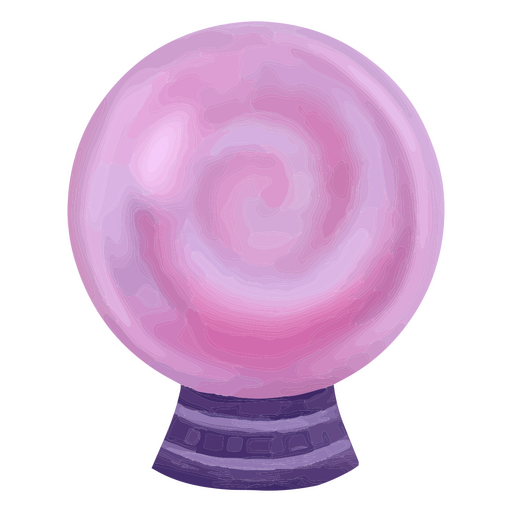 Bola de cristal mágica Desenho PNG