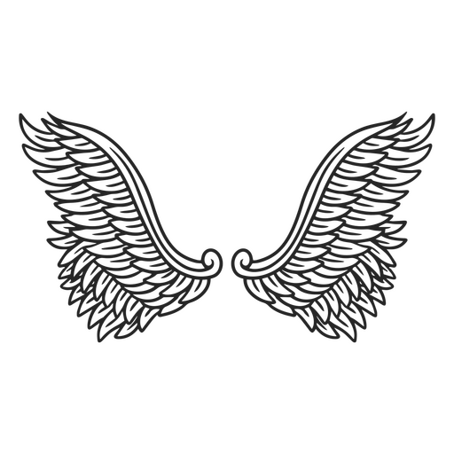 Spread angel wings PNG Design