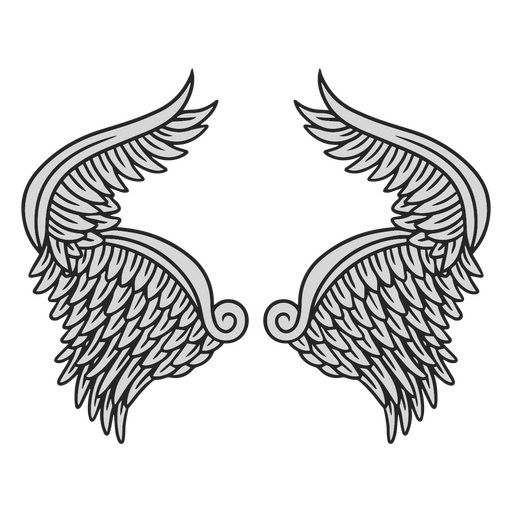 Fantásticas alas de ángel Diseño PNG