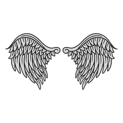 Feather angel wings PNG Design