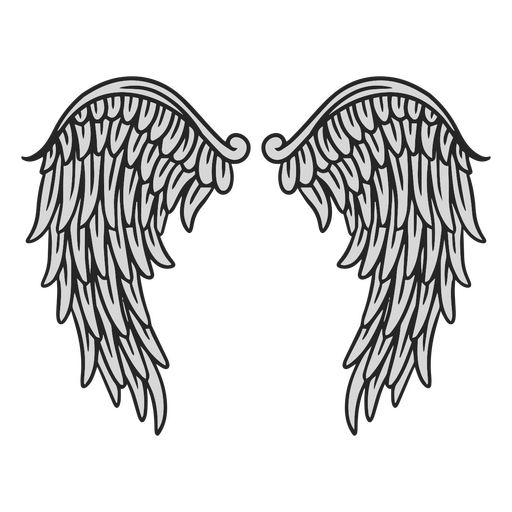 Fantásticas alas de ángel Diseño PNG