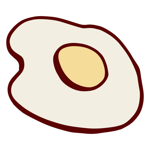 desayuno de huevos fritos Diseño PNG