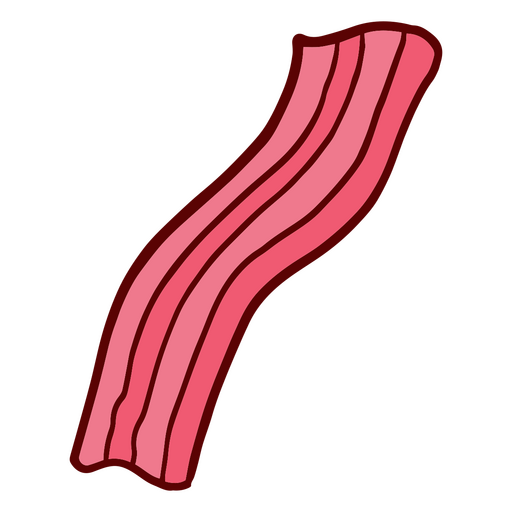 Fried bacon strip  PNG Design