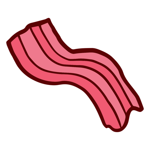 Strip of bacon PNG Design