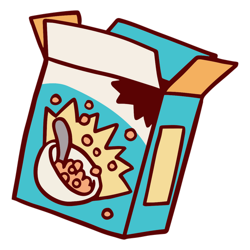 Cereal box for breakfast PNG Design