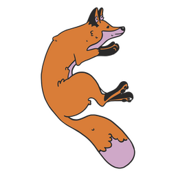 zorro descansando Diseño PNG